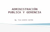 Administracion Publica y Gerencia