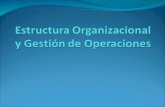 Estructura Organizacional y Gestión de Operaciones