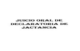 Juicio Oral de Declaracion de Jactancia