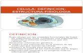 CELULA: DEFINICION-ESTRUCTURA-FISIOLOGIA