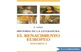 El Renacimiento Literario Europeo - Eduardo Ianez