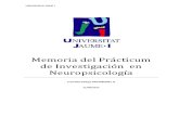 Memoria Practicum Investigacion Neuropsicologia y Neuroimagen Funcional