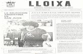 LLOIXA. Número 02, agosto/agost 1981.  Butlletí Informatiu de Sant Joan. Boletín informativo de Sant Joan.  Autor: Asociación Cultural Lloixa