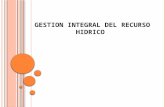 Gestion Integral Del Recurso Hidrico