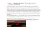 Poner Modem ZTE ZXDSL 831 Como Bridge