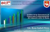 Analisis Estructuras de Costos 2016. Rosa Pérez