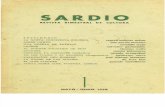 Revista SARDIO # 1 mayo - junio 1958. literatura, cultura, Venezuela