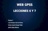 WebGPSS Lección 6 y 7