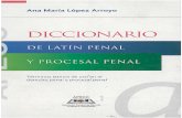 Diccionario de Latín Penal y Procesal Penal