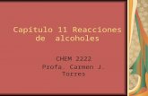 Capítulo 11 Reacciones de  alcoholes
