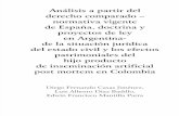 Derecho Comparado Inseminacion Post Mortem -Colombia, Argentina, España