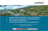 Directiva General Del Proceso de Planeamiento Estrategico - Sistema Nacional de Planeamiento Estrategico