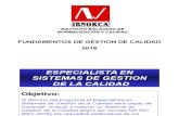 SistemaGestionCalidad01-2016 PRESENTACION