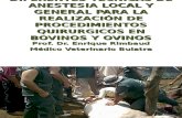 3 - Diferentes Técnicas de Anestesia Local y General Para Rumiantes