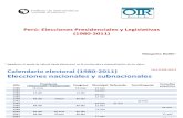Elecciones presidenciales y legistativas 1980-2011ciales y Legistativas 1980-2011 (Univ. Salamanca)