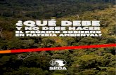 Propuestas de La SPDA en Material Ambiental Para El Próximo Gobierno
