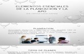 Elementos Esenciales de La Planeación y La APO