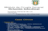 Caso Clinico Oclusión Intestinal y revisión del tema