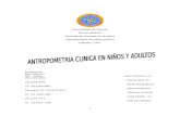 Trabajo de Antropometria Clinica en Niños y Adultos