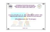 U. Tecnológica Panamá -Guía Elaboracion Programas