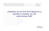 Cambios en El IVA 2010 y Ajustes en SAP V01