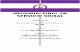 Ejemplo de Memoria de Servicio Social