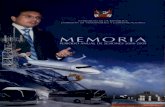 Memoria de Gestión. Congresista Maslucán, Presidente  de la Comisión de Transportes y Comunicaciones 2008-2009, del Congreso de la República