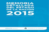 Memoria Detallada del Estado de la Nación 2015