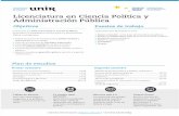 Plan de Estudios Ciencia Política y Administración Pública