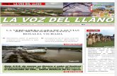 Primera edición del periódico LA VOZ DEL LLANO