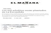 07-10-2015 Los Mil Arbolitos Serán Plantados en La Escondida