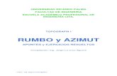 Rumbo y Azimut-Apuntes Con Ejercicios