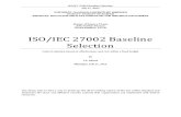 ISO IEC 27002 Baseline Selection
