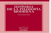 Historia de La Filosofía Moderna (2a. Ed. Revisada) - José Luis Fernández & María Jesús Soto