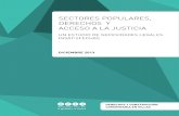 Informe "Sectores Populares, Derechos y Acceso a La Justicia"