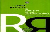 Paul Ricoeur El Conflicto de Las Interpretaciones
