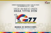 Manual Operativo Cumbre G77 Bolivia