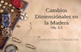 Cambios Dimensiónales en La Madera
