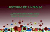 Historia de La Biblia