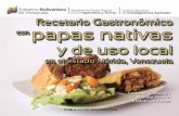 Recetario gastronómico con papas nativas de Mérida, Venezuela