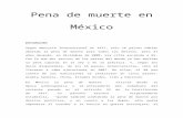 Pena de Muerte en México