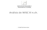 Análisis cuantitativo de WISC III n
