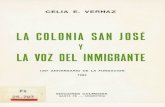 Vernaz. La Colonia San José y la voz del inmigrante.