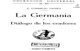 La Germania y Diálogo de los Oradores - Cayo Cornelio Tácito