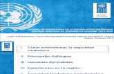 Presentación del informe del programa de Naciones Unidas para el Desarrollo, PNUD, "Seguridad Ciudadana con Rostro Humano: Diagnóstico y Propuestas para América Latina".