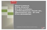 05-12-13 Reforma Política - aprobada el 03 Diciembre 2013