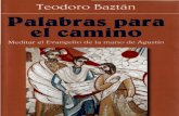 Baztan, Teodoro - Palabas Para El Camino, Meditar El Evangelio Con San Agustin