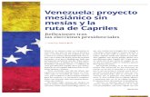 Venezuela: proyecto mesiánico sin mesías y la ruta de Capriles (La Nación 2375)