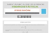 hidrostática - presión