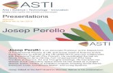 ASTI Presentations - Josep Perello